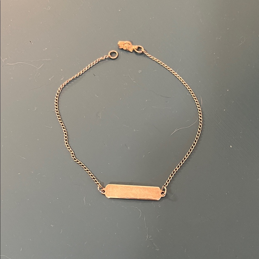 Sterling ID Chain anklet